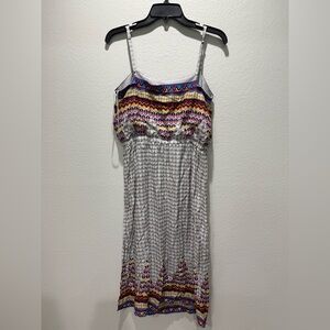 Multicolor Patterned Women's Dress